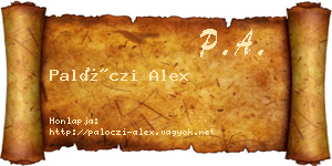 Palóczi Alex névjegykártya
